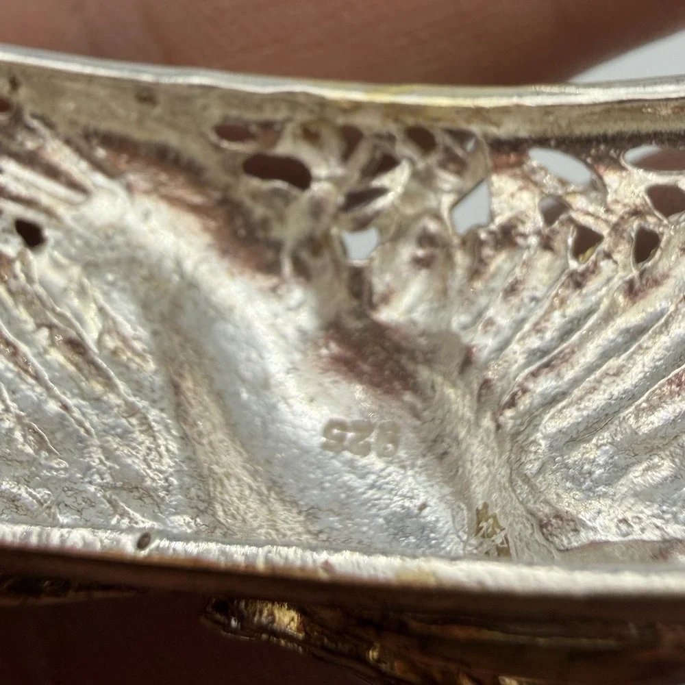 Bali Legacy Sterling Silver Eagle Cuff Bracelet 22K Gold‎ Vermeil